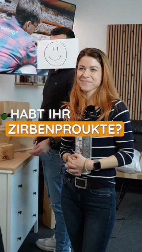 Nat&uuml;rlich haben wir Zirbenprodukte und wir helfen auch immer gerne weiter ????????