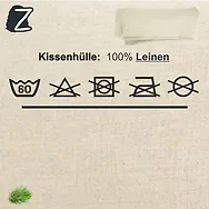 Leinen-Kissen&uuml;berzug | 17x29cm