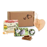 Zirben-Lieblingsbox #34: Zirbenschokolade 70g, BUSSIBALSAM in der Dose - Lipp...