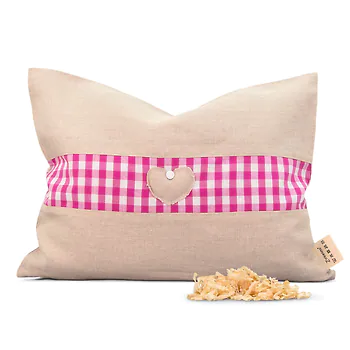 Designer Zirbenkissen mit Muster