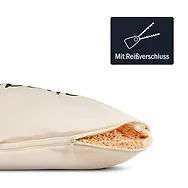 ZIRBELINO&reg; SAUNA-Zirbenkissen 40x80cm aus 100% Baumwolle | SPEZIAL-F&Uuml;LLUNG mi...