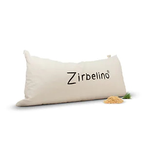 ZIRBELINO&reg; SAUNA-Zirbenkissen 40x80cm aus 100% Baumwolle | SPEZIAL-F&Uuml;LLUNG mi...
