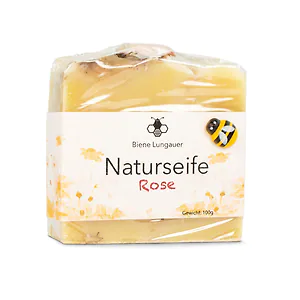 Rose Naturseife mit Bienenwachs | 100g