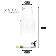 XXL Getr&auml;nkespender "Bottle+" (7,5 Liter) mit ZirbenApfel (10cm)
