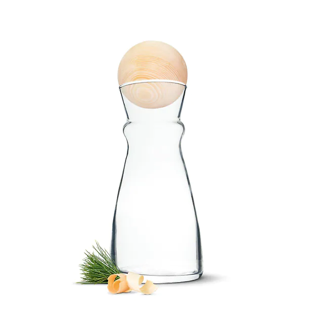Zirbenkugel (7cm) + Wasserkaraffe Nimbus (0,5 Liter)