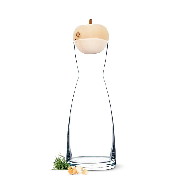 Zirbenapfel (7cm) + Wasserkaraffe Ypsilon (1 Liter)