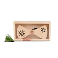 Zirbelino&reg; Zirbenholz-Fliege #101 | stylische Holzfliege aus Zirbe f&uuml;r Herren...