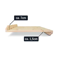 Massives Zirben-Backbrett, Nudelbrett | 85 x 52,5 x 1,5 cm &ndash; riesige Arbeitsf...