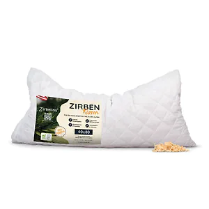 Zirbenkissen - mit rein Zirbensp&auml;ne gef&uuml;llt | 40x80cm | Au&szlig;enbezug: Baumwolle...