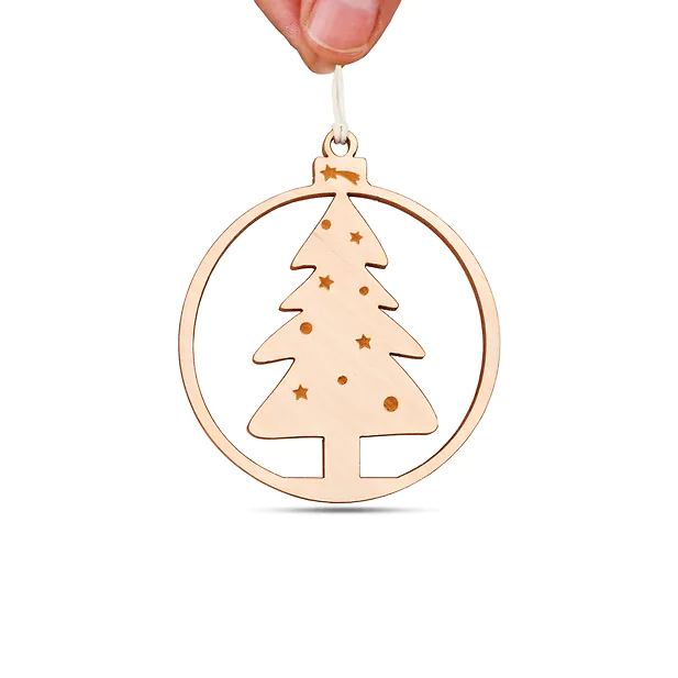 3 Stk. Christbaum Weihnachtsschmuck, Baumschmuck aus Zirbe f&uuml;r Weihnachten