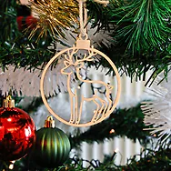 Weihnachtsschmuck 4er-Set | 1x Christbaum, 1x Engel, 1x Sternschnuppe, 1xRent...
