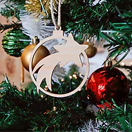 Weihnachtsschmuck 4er-Set | 1x Christbaum, 1x Engel, 1x Sternschnuppe, 1xRent...