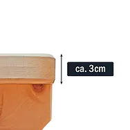 ZIRBELINO&reg; Sitzbank aus Massivholz - Zirbe - 77 x 34 x 45cm