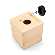 Spardose aus Zirbenholz (ohne Motiv oder individuell gravieren) | ca. 9,5cm x...