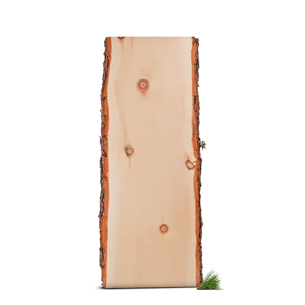 Zirbenbrett mit Waldkante | ca. 50cm x ca. 15-20cm x 1,9cm | beidseitig unbes...