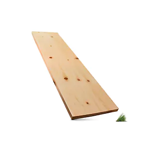 Zirbenholzbrett | Regalboden | 100cm | Massivholz Zirbe | 100 x 25 x 1,9cm (L...