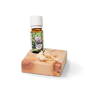 ZirbenInsel-Set mit Bio-Zirben&ouml;l 10ml | Insel mit ca. 7x7x2cm und 2 L&ouml;chern f...