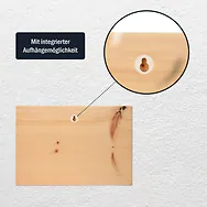 Zirbenschild 20x30cm - IT support - "Hast du schon versucht es aus- und ...