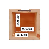 ZirbenVorratsbeh&auml;lter #11 | 12cm x 12cm x 13cm | Vorratsdose aus Zirbenholz, ...