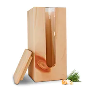 ZirbenVorratsbeh&auml;lter #2 | 10cm x 10cm x 23cm | Vorratsdose aus Zirbenholz, m...