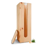 ZirbenVorratsbeh&auml;lter #4 | 10cm x 10cm x 33cm | Vorratsdose aus Zirbenholz, m...