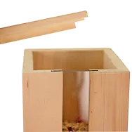 ZirbenVorratsbeh&auml;lter #1 | 10cm x 10cm x 13cm | Vorratsdose aus Zirbenholz, m...