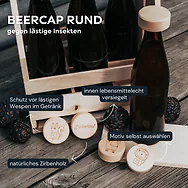 Zirbelino&reg; BeerCap | Rund | ORIGINAL Wespenschutz f&uuml;r Bierflaschen mit CC26 &Ouml;...