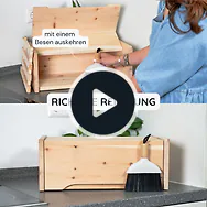 ZirbenBrotkasten | 2-teilig (Brotkasten + Ablagegitter) | Ma&szlig;e: 450x250x180mm