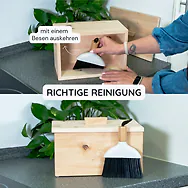 Zirbenbrotkiste "KOMPAKT" | 2-teilig (Brotdose + Deckel mit Griff) ...