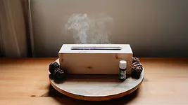 ZirbenDiffuser "AIR-25" Luftbefeuchter Set inkl. Bio Zirben&ouml;l von Z...