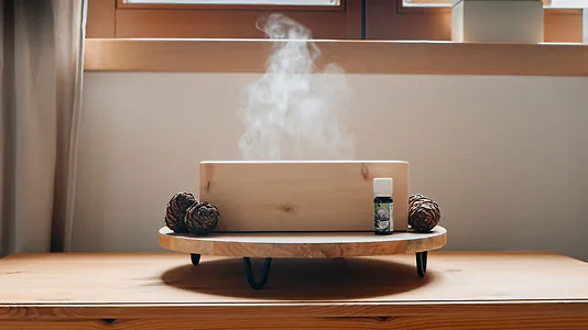 ZirbenDiffuser "AIR-25" Luftbefeuchter Set inkl. Bio Zirben&ouml;l von Z...