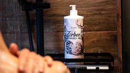 1.000ml ZirbenDuschgel 4in1 - ZIRBELINO&reg; | f&uuml;r K&ouml;rper, Haare, Gesicht und H&auml;n...