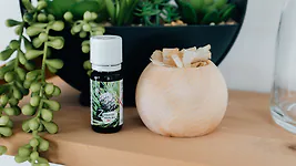 ZirbenKugel "Lochi" Set mit 10g Zirbensp&auml;ne + Bio Zirben&ouml;l (10ml)