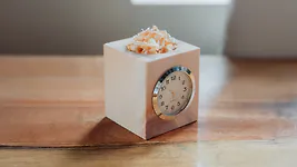ZirbenUhr-W&uuml;rfelset "SILBER" | ZirbenW&uuml;rfel (7x8cm) mit 10g Zirbens...
