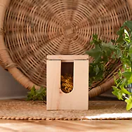 ZirbenVorratsbeh&auml;lter #1 | 10cm x 10cm x 13cm | Vorratsdose aus Zirbenholz, m...