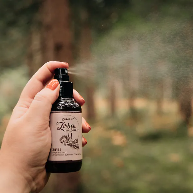 Bio Zirbenspray | 100ml - f&uuml;r Zirbenkissen, Zirbenw&uuml;rfel oder als Raumspray |...