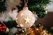 Zirbenweihnachtsschmuck LED Kugel