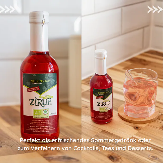 ZIRUP® Zirbensirup 0,25 Liter (250ml) | Der Zirbensirup