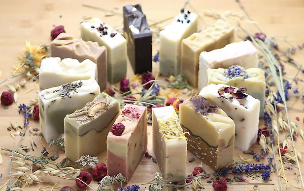 Heidelbeere Naturseife mit Bienenwachs | 100g