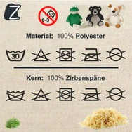 Textilkennzeichnung f&uuml;r Stofftiere