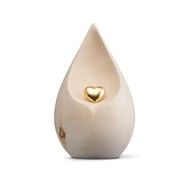 Zirbenurne - "Platz an meiner Seite mit goldenem Herz" - 35x21,5x21...