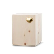 Zirbenurne - "Ruhe mit goldenem Herz" - 27x21x21 (4L)