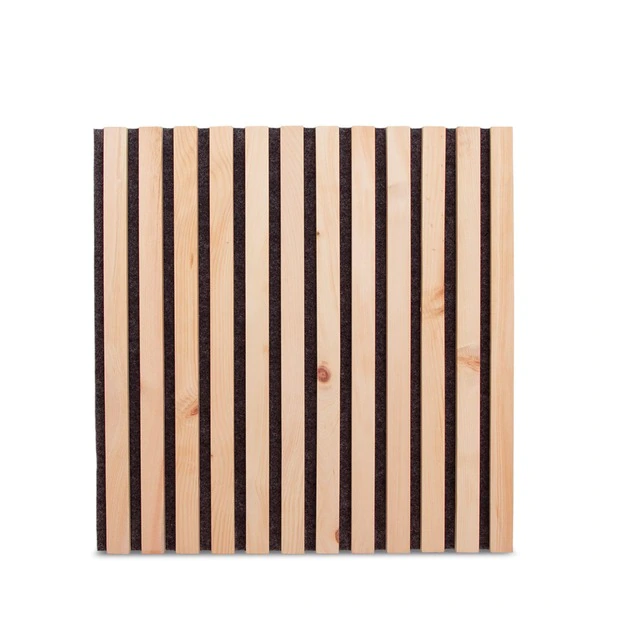 Zirbelino&reg; 0,25m&sup2; (= 1 Stk.) 50x50cm Akustik-Wand-Paneel mit Zirbenholz auf N...