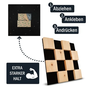 Akustik Wand Paneele mit Zirbe