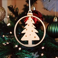 Weihnachtsschmuck 4er-Set | 1x Christbaum, 1x Engel, 1x Sternschnuppe, 1xRent...