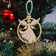 Weihnachtsschmuck 4er-Set | 1x Christbaum, 1x Engel, 1x Sternschnuppe, 1xRent...