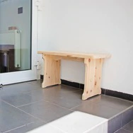 ZIRBELINO&reg; Sitzbank aus Massivholz - Zirbe - 77 x 34 x 45cm