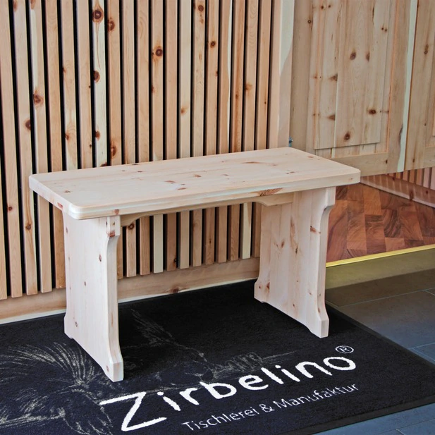 ZIRBELINO&reg; Sitzbank aus Massivholz - Zirbe - 77 x 34 x 45cm