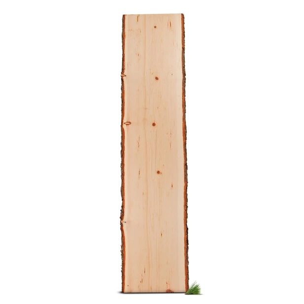 Zirbenbrett mit Waldkante | ca. 75cm x ca. 15-20cm  x 1,9cm | beidseitig unbe...