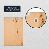 Zirbenschild 30x20cm - WC / Toilette - "Bitte w&auml;hrend der gesamten Veran...